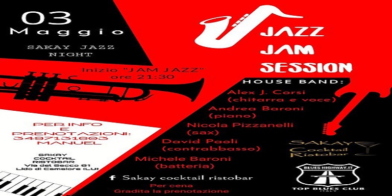Jam di Jazz al Sakay Cocktail Ristobar